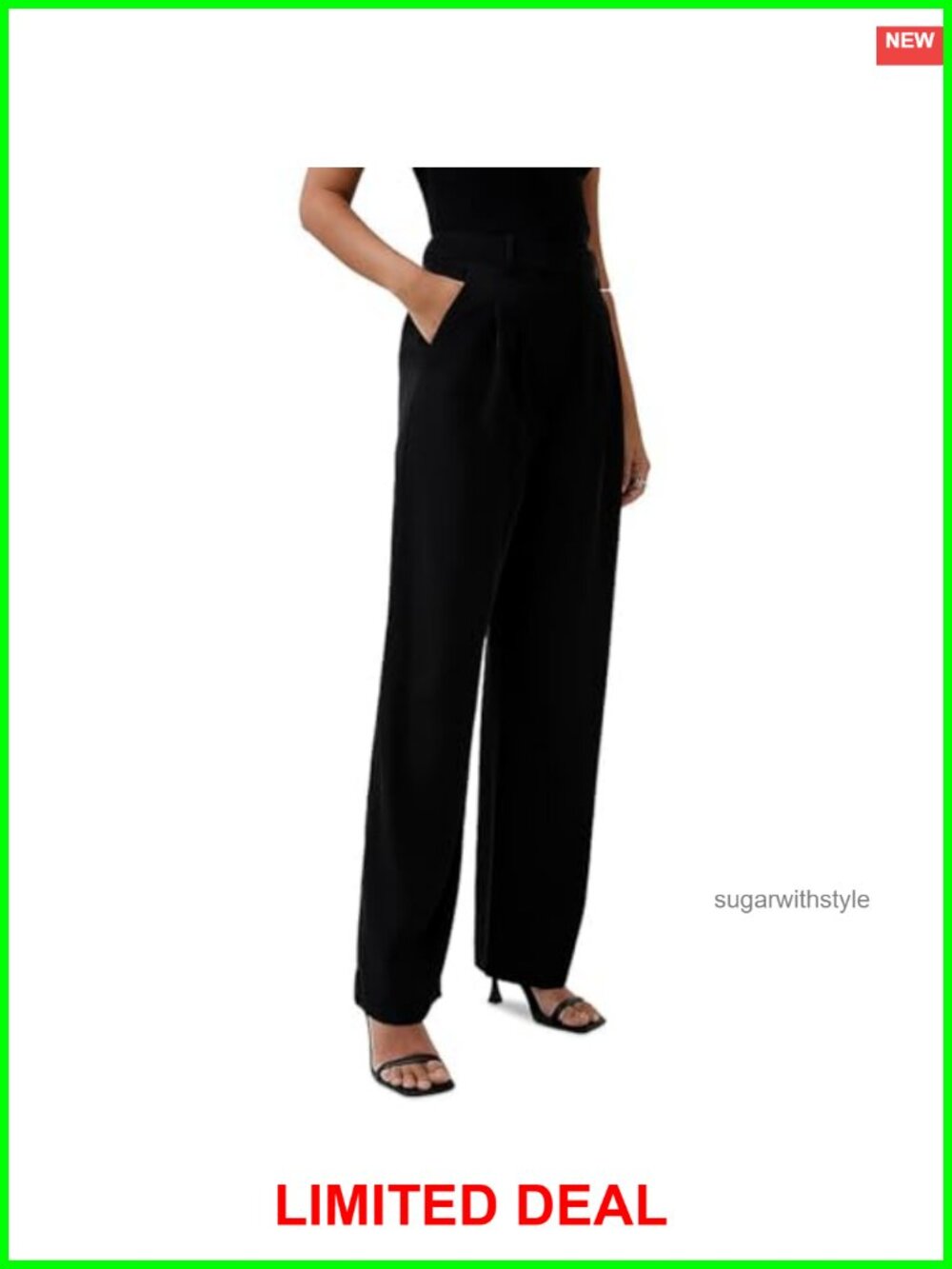 High Rise Pleated Suiting Trousers Full Length Women's